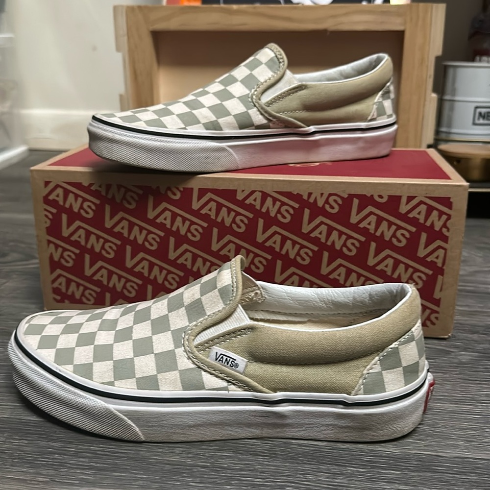 Checkerboard Slip-On Vans
